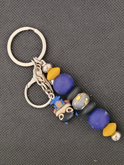 Batgirl bitty pop beaded keychain