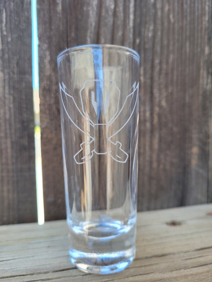 Power Rangers Pirate 2 oz Shot Glass - Made to Order