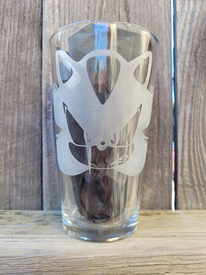 Shadow the hedgehog pint glass - Made to order
