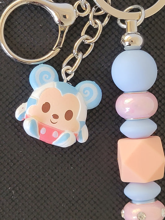 Munchling Mickey Mouse beaded keychain