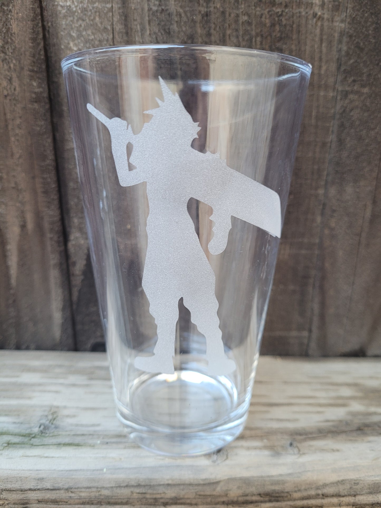 Cloud Final Fantasy Pint Glass - Made to Order