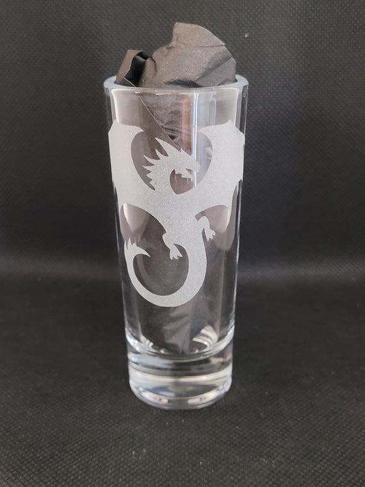 Dragon 2 oz Shot Glass - Made to Order