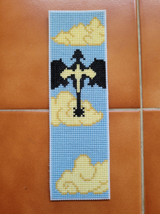 Dragons cross stitch bookmark