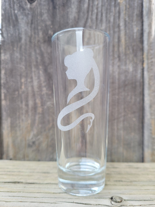 Sailormoon Side Profile 2 oz Shot Glass - Made to Order