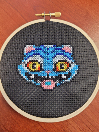 Derpy tiger Kpop Demon hunters cross stitch