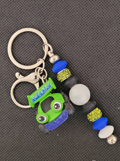 Doorables Speed Buggy beaded keychain