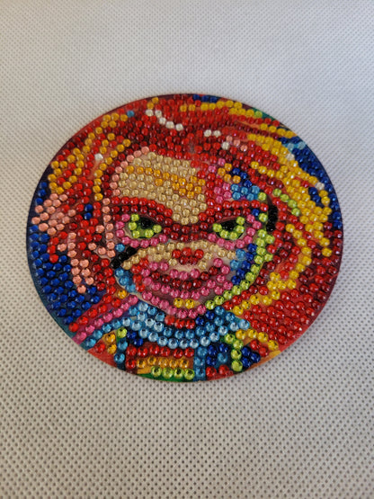 Chucky doll gem coaster