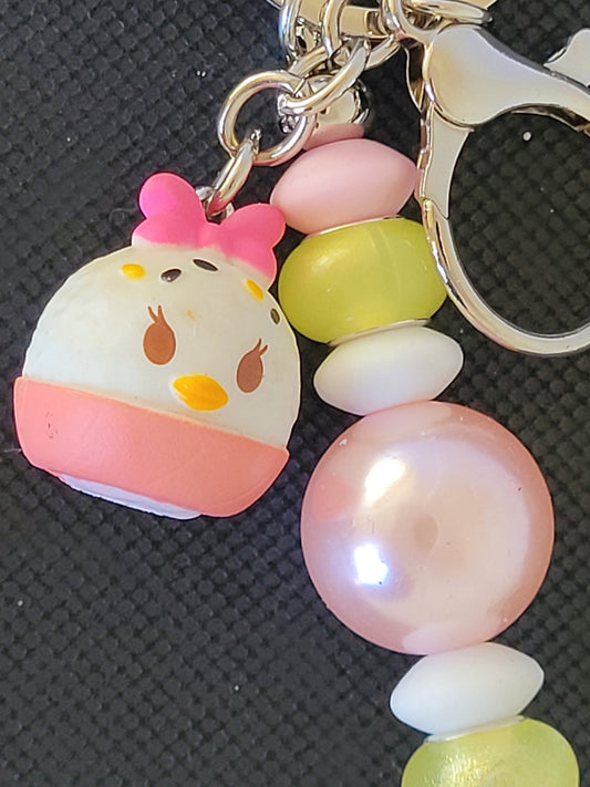 Munchling Daisy Duck beaded keychain