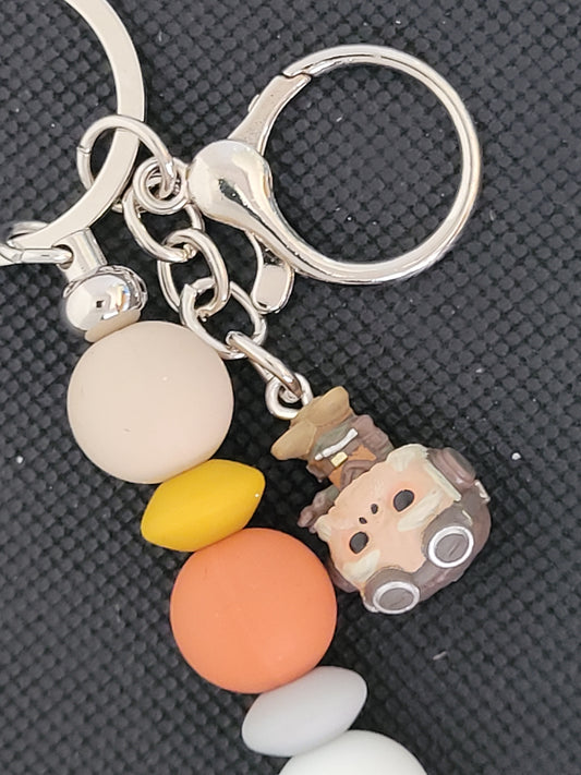 Kuiil bitty pop beaded keychain