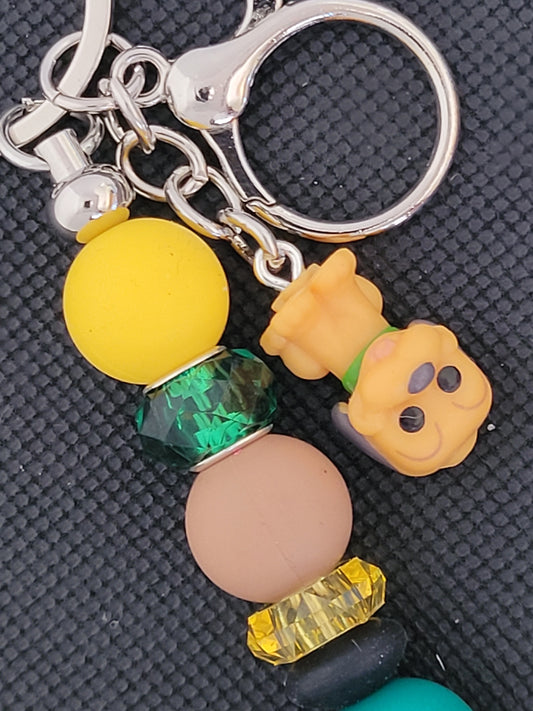 Pluto bitty pop beaded keychain