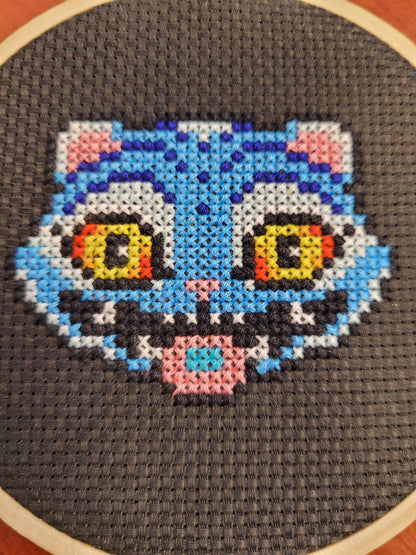 Derpy tiger Kpop Demon hunters cross stitch
