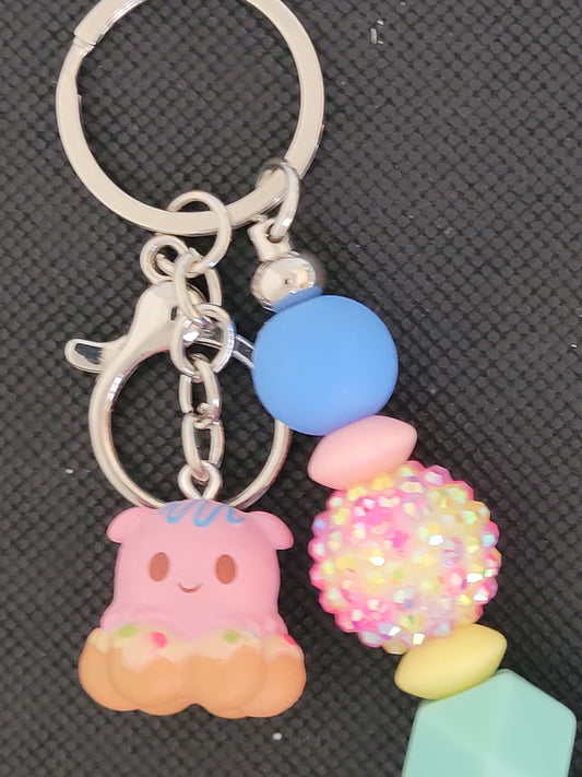 Munchling Pearl Finding Nemo beaded keychain