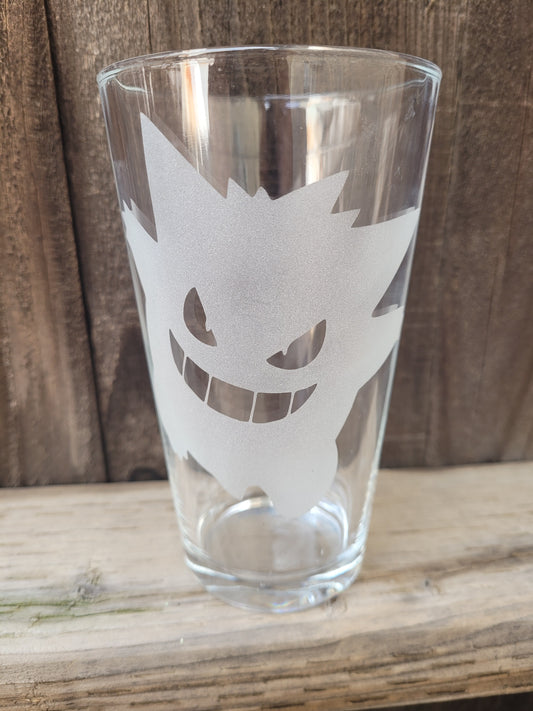 Gengar Pint Glass - Made to Order