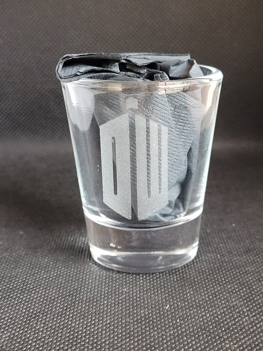 Dr. Who 1.5 oz Shot Glass - Made to Order