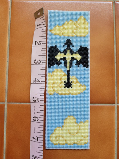 Dragons cross stitch bookmark