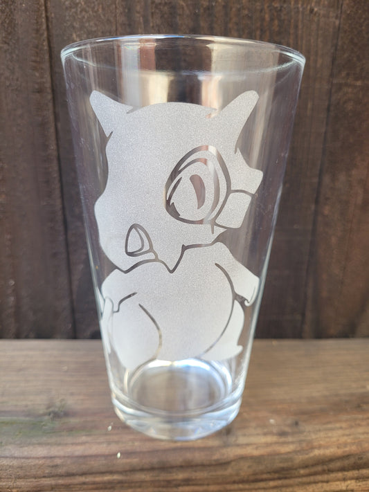 Cubone Pokémon Pint Glass - Made to Order