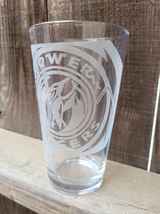 Pink power ranger Pint Glass - Made to Order