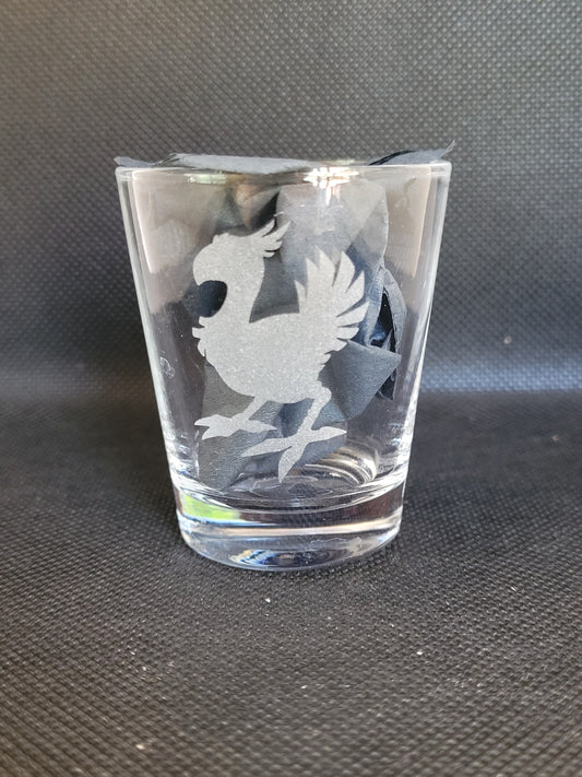 Chocobo 1.5 oz Shot Glass - Made to Order