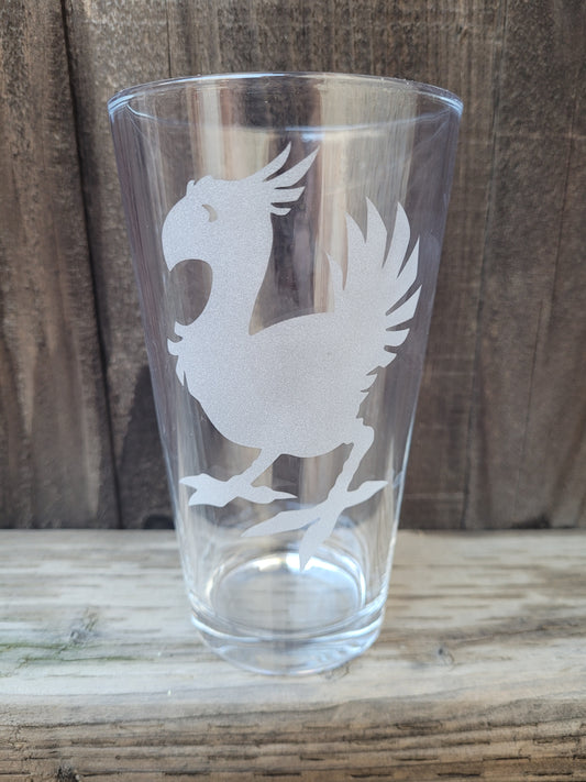 Chocobo Pint Glass - Made to Order