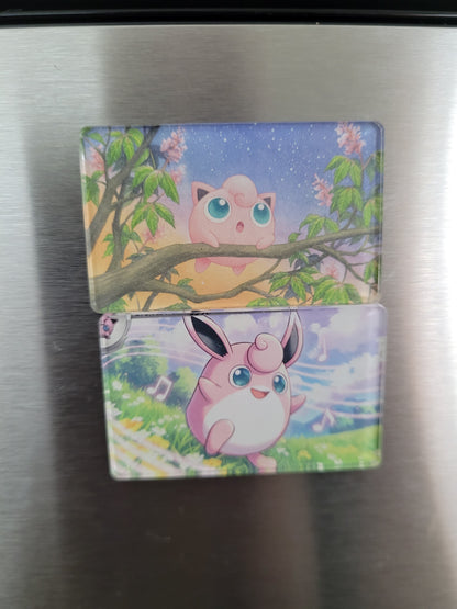 Jigglypuff and Wigglytuff magnet set