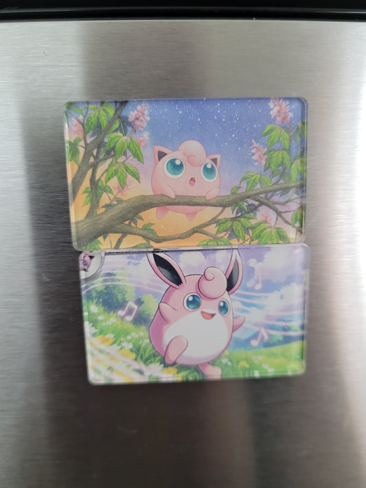 Jigglypuff and Wigglytuff magnet set