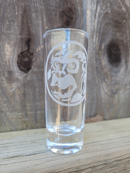 Power Rangers Ape power coin 2 oz Shot Glass - Made to Order