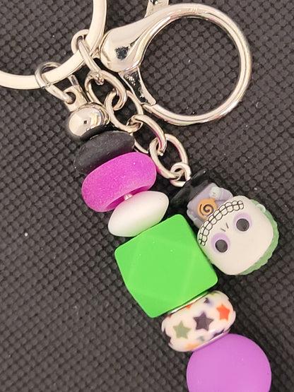 Barrel nightmare before Christmas bitty pop beaded keychain