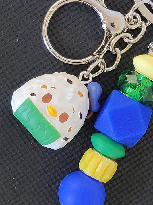 Munchling Donald Duck beaded keychain
