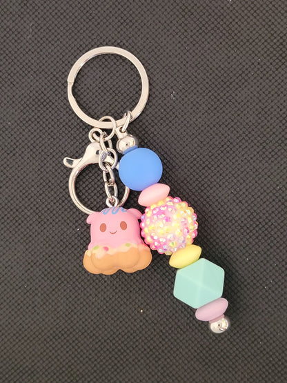 Munchling Pearl Finding Nemo beaded keychain