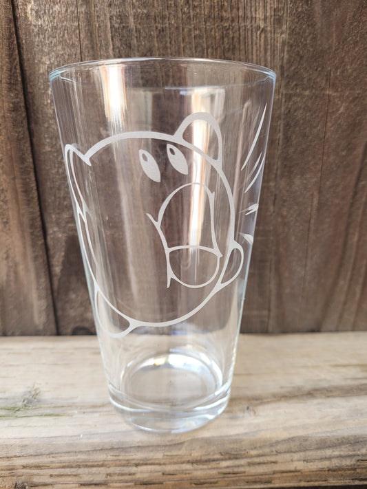 Kirby (Inhale) Pint Glass - Made to Order