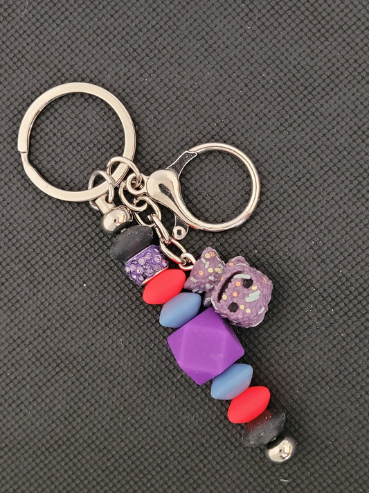 Oogie boogie bugs bitty pop beaded keychain