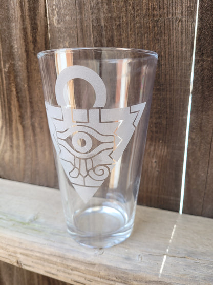 YiGiOh Millennium Puzzle Pint Glass - Made to Order