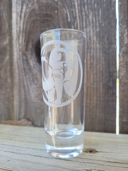 Power Rangers Mastadon power coin 2 oz Shot Glass - Made to Order