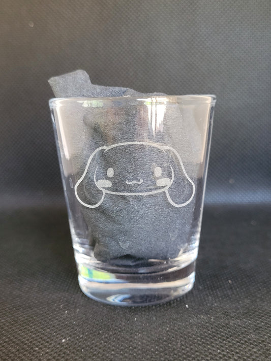 Cinnamonroll face sanrio 1.5 oz Shot Glass - Made to Order
