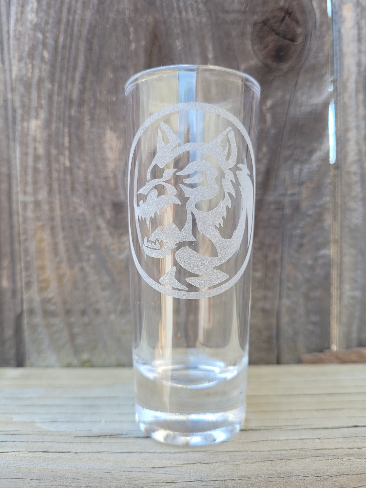 Power Rangers wolf power coin 2 oz Shot Glass - Made to Order