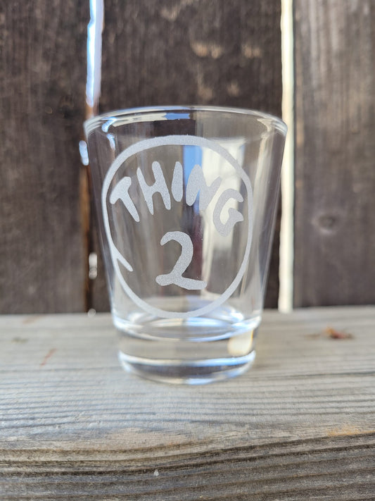 Thing Two 1.5oz Shot Glass - Made to Order