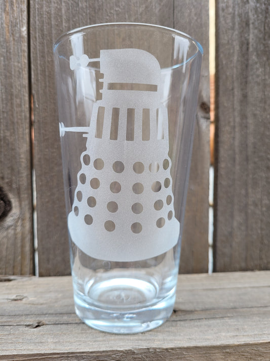 Dalek Pint Glass - Made to Order