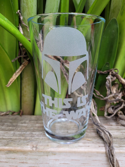 This is the Way (Mandalorian) Pint Glass - Made to Order