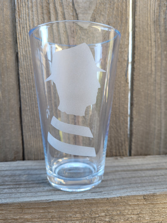 Freddy Krueger Silhouette Pint Glass - Made to Order