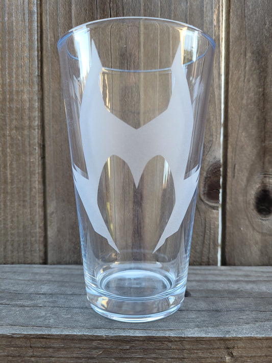 Maleficent Headdress Pint Glass - Made to Order