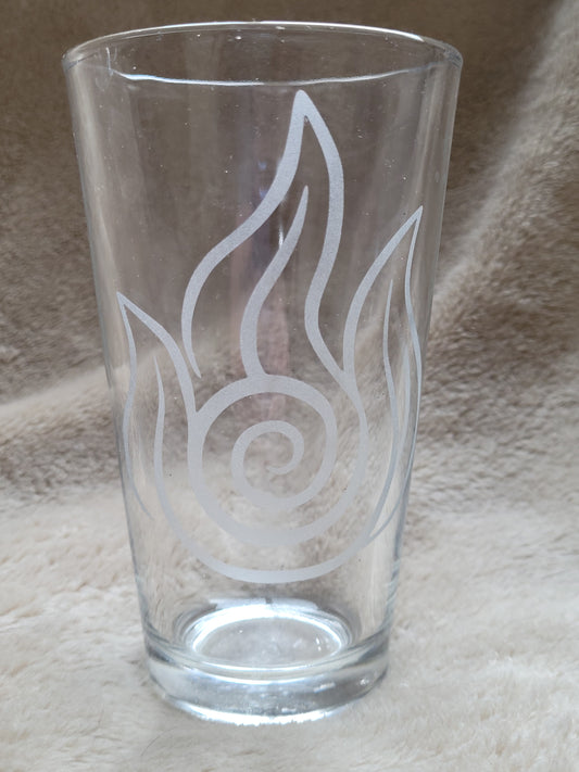 Fire Nation (ATLA) Pint Glass - Made to Order